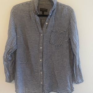Banana Republic Linen Button Down Shirt